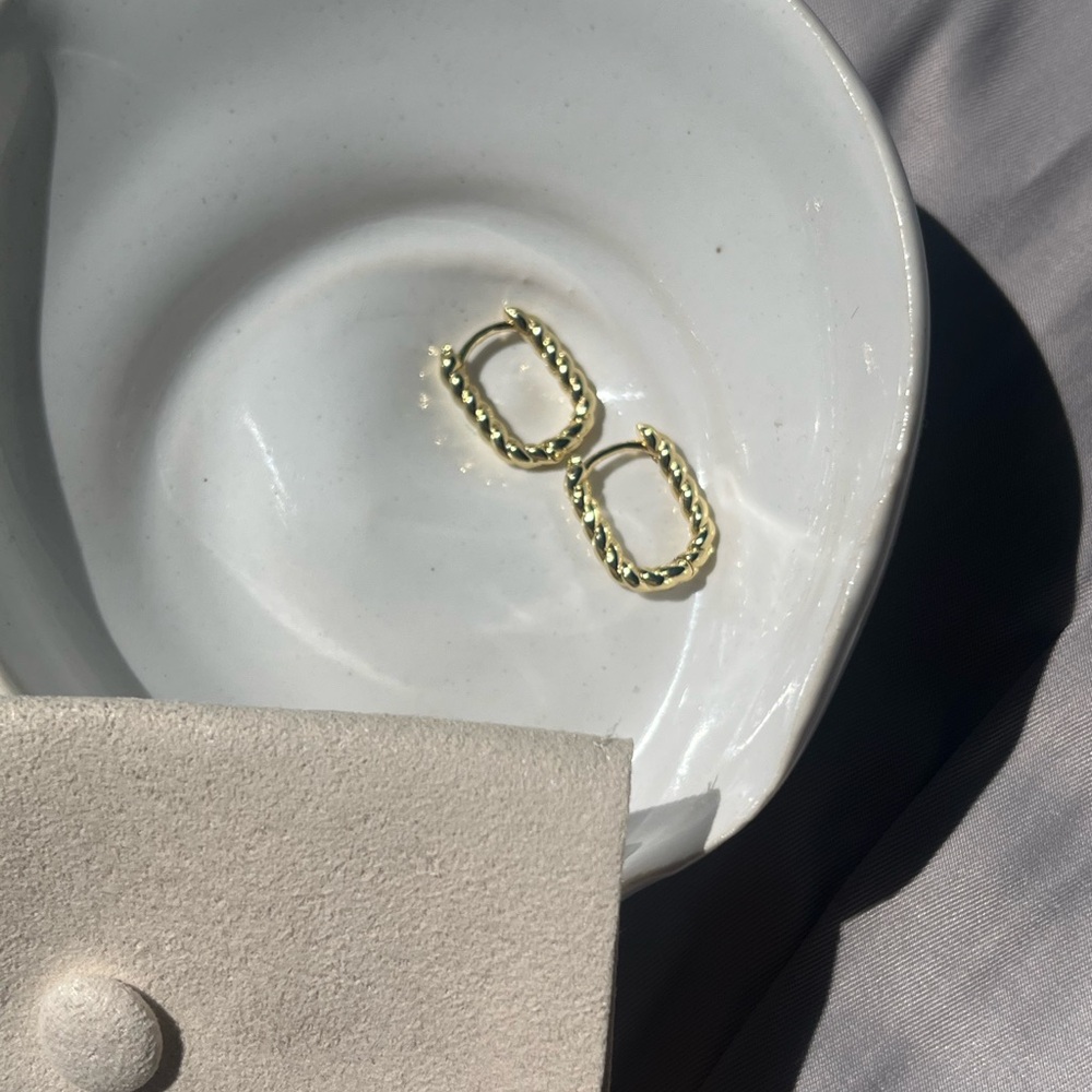 Mini Twisted Paperclip Hoops